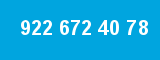 922 672 40 78 922 672 40 78